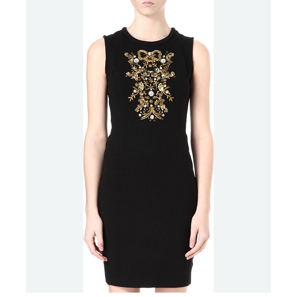 Juicy Couture Sequin Embroidered Mini Dress Cocktail Sleeveless Sz 0